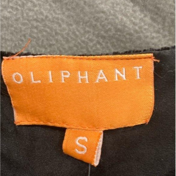 Oliphant Velvet Long Sleeve Blouse with Art Deco Metallic Embroidery - Picture 3 of 5